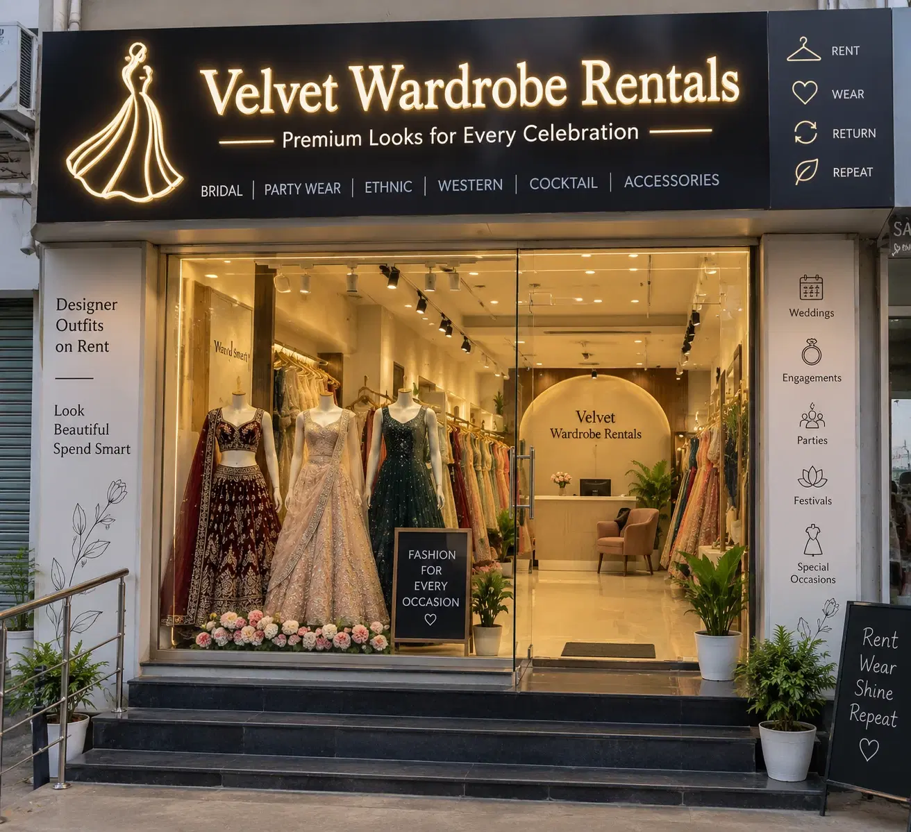Velvet Wardrobe Rentals storefront